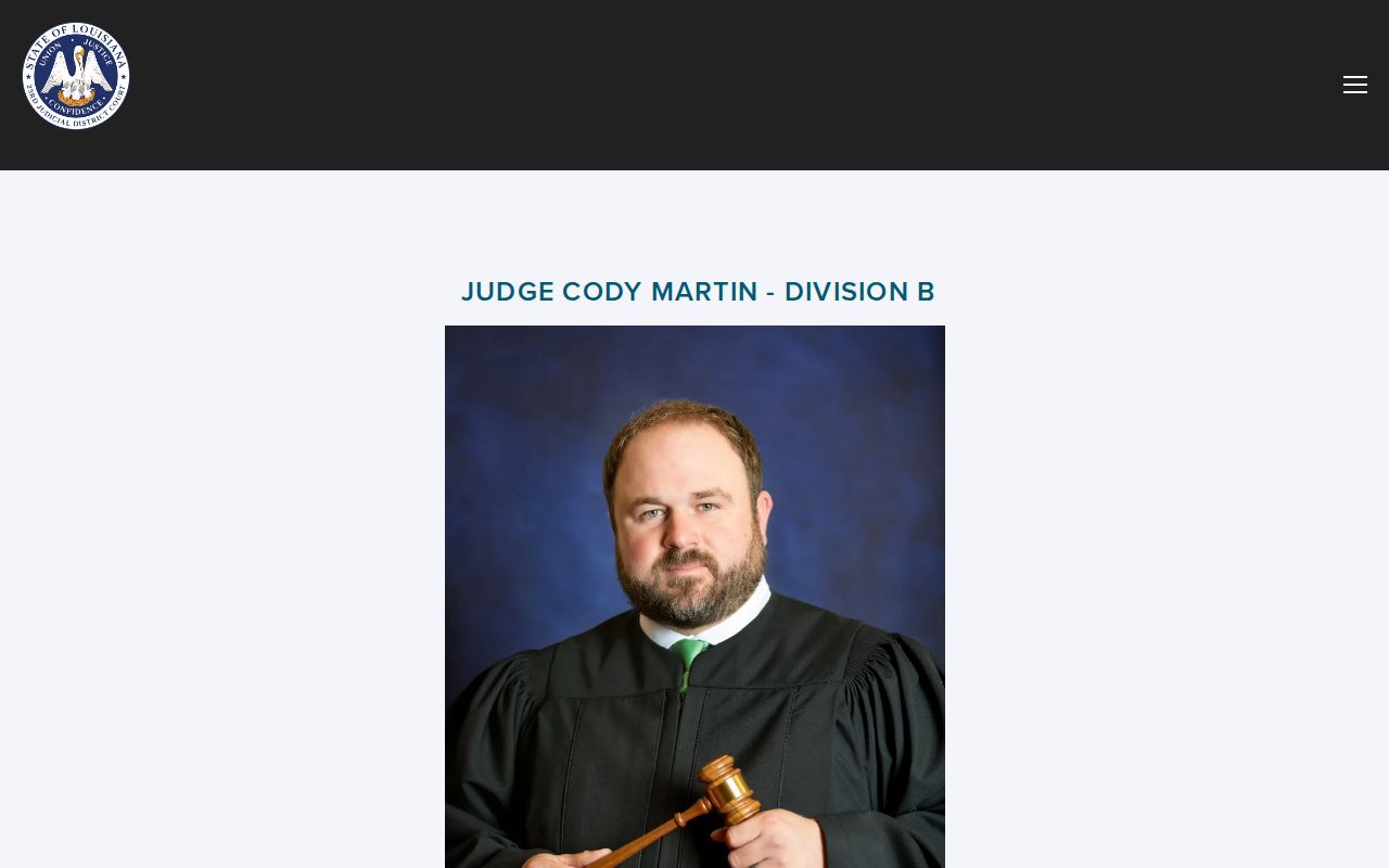 St. James Parish criminal docket Division B court records page